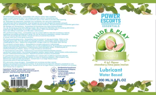 Power Escorts síkosító vízbázisú guava ízű 200 ml