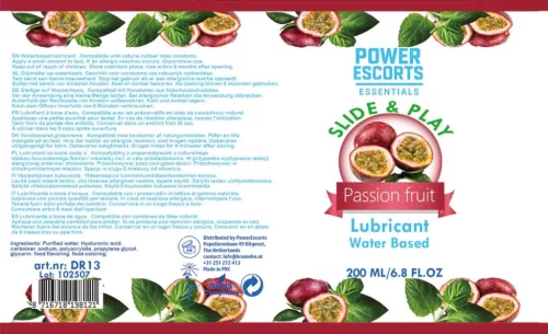 Power Escorts síkosító vízbázisú hialuronsavval maracuja 200 ml