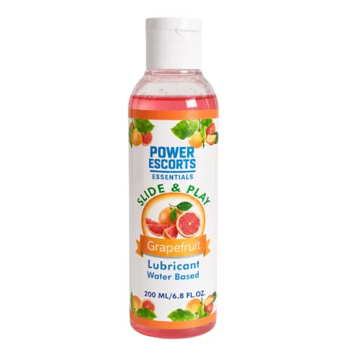 Power Escorts síkosító vízbázisú, hialuronsavas, 200 ml, grejpfrút illatú