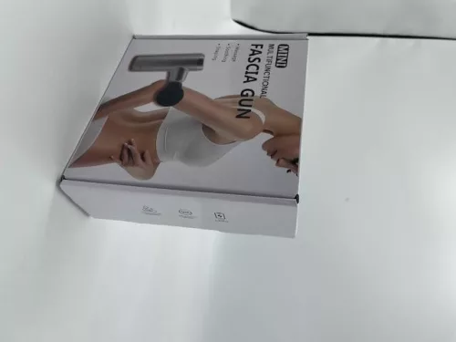 Masszázspisztoly mini ezüst rezgő funkcióval