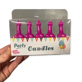 Party pink mécses szett 5 darabos