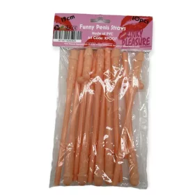 Kinky Pleasure szívószál pénisz formájú 10 db