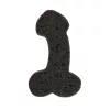 Fürdős szivacs pénisz 19 cm fekete