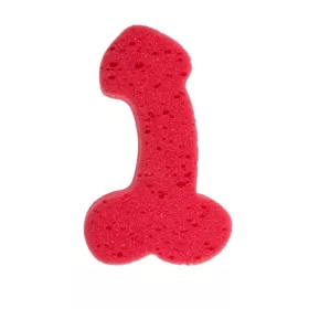 Fürdőszivacs pénisz 19 cm piros