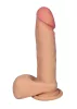 LovecloneX Dildó Rugalmas, Hátgerinces 18 cm Fekete