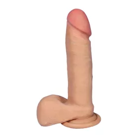 LovecloneX Dildó Rugalmas, Hátgerinces 18 cm Fekete