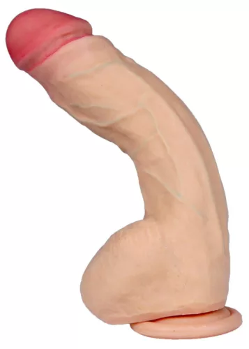 LovecloneX Dildó Hajlékony, tapadókorongos 9,5 cm bőrszerű anyag