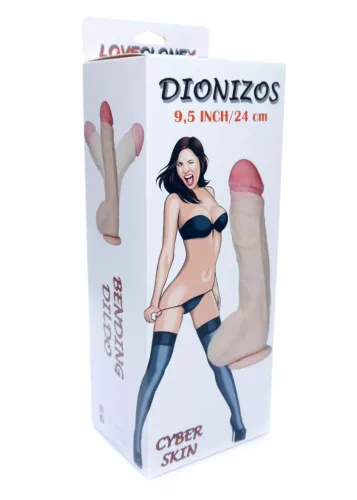 LovecloneX Dildó Hajlékony, tapadókorongos 9,5 cm bőrszerű anyag