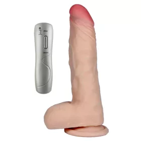   LovecloneX Vibrátor Ultrarealisztikus, 7 vibrációs mód 19 cm bézs