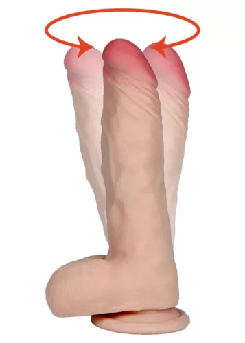 LoveCloneX Dildó Erős forgás 7,5 inch Realisztikus bőrhatás