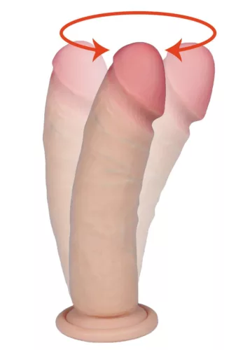 Boreasz LovecloneX Dildó forgó funkcióval 18 cm fekete