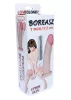 Boreasz LovecloneX Dildó forgó funkcióval 18 cm fekete