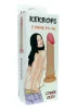 Kekrops Dildó Realisztikus, Hajlékony, Erős tapadókorong 18 cm