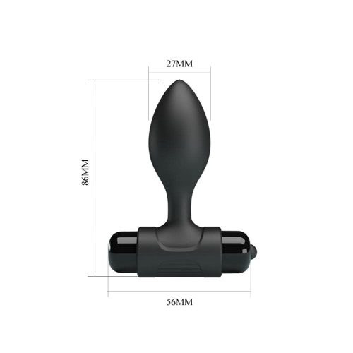 VIBRA vibráló anál Plug - prémium élvezet 6,5 x 2,7 cm