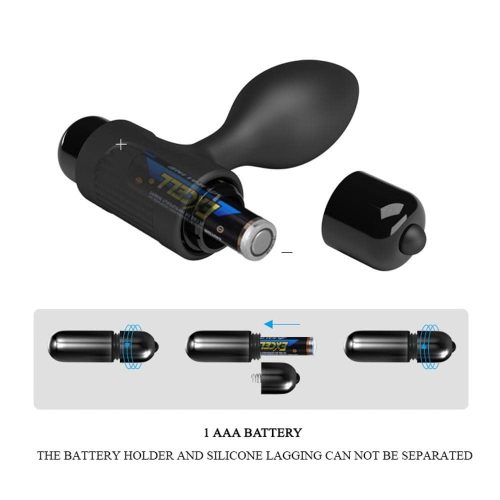 VIBRA vibráló anál Plug - prémium élvezet 6,5 x 2,7 cm