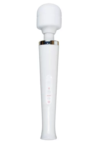 Magic Massager Wand vibrátor 10 mód USB töltés fehér
