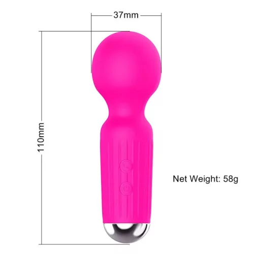 Stymulator Mini masszírozó 20 rezgés USB töltés rózsaszín