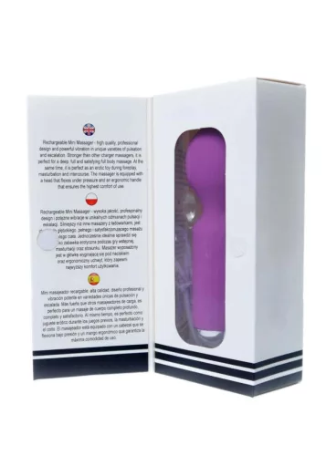Stymulator Mini masszírozó 20 program, újratölthető lila
