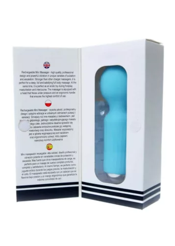 Szexjáték Mini masszírozó erős vibráció 20 mód USB kék