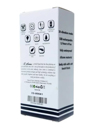 Szexjáték Mini masszírozó erős vibráció 20 mód USB kék