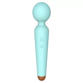   Töltött Power Wand masszírozó 10 rezgésmód vízálló kék USB