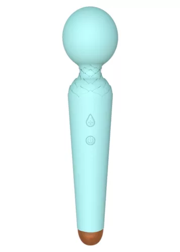 Töltött Power Wand masszírozó 10 rezgésmód vízálló kék USB
