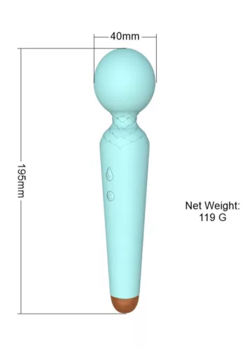 Power Wand masszírozó 10 funkció USB újratölthető lila