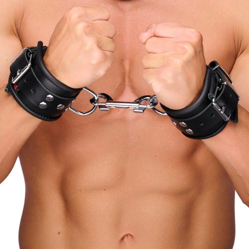 Párnázott bőr csuklóbilincs - stílusos és prémium kényelem