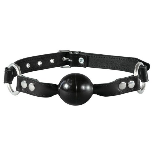 Simply Gag Ball – prémium 4 cm fekete gumi labda