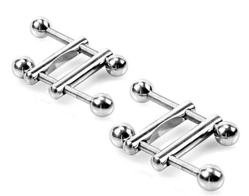 Prémium négyzet végű mellbimbó csipesz - páros