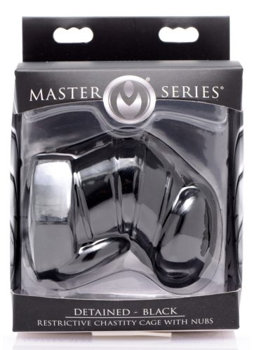 Detained – 7 cm hosszú prémium zárva tartó ketrec fekete