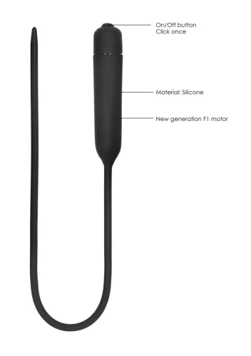 Silicone Vibráló Golyó Dugó – Extra Hosszú Urethral Izgató