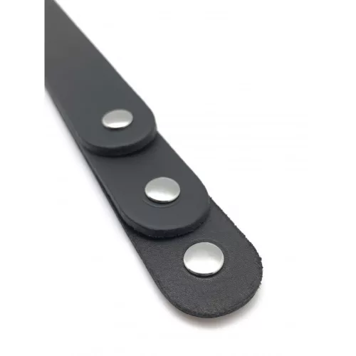 Prémium bőr lapát – 3 pántos, érzéki játékokhoz 39,5 cm