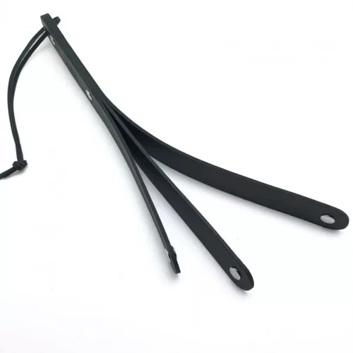 Prémium bőr lapát – 3 pántos, érzéki játékokhoz 39,5 cm