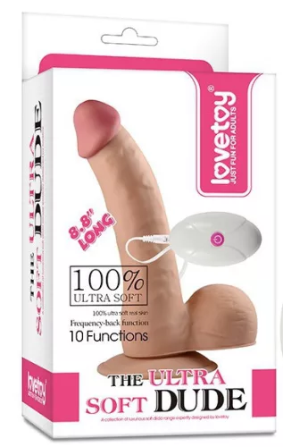 Vibráló dildó – ultravékony, vastag, érzéki 17x4,5 cm