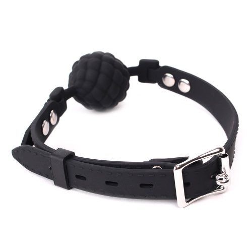 PineCone – prémium szilikon ball gag, fekete