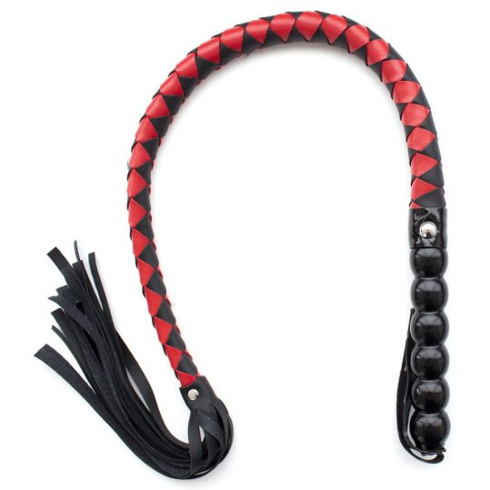 Mahogany Whip – 90 cm fekete-vörös íj tökéletes érzékiséghez
