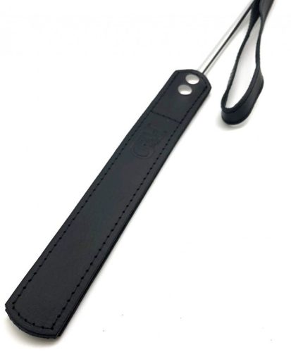 Bőr és fém korbács - 52 cm, stílusos érzékiség