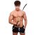 Whip - Prémium fém-bőr korbács 70,5 cm hosszú