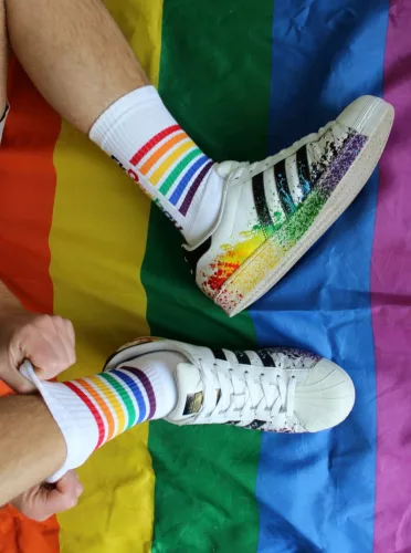 Socks Pride Sk8terboy – stílusos, szivárványos zokni