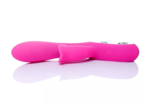 Vibrátor 12 funkció, USB töltés, G-pont és csikló stimuláló, vízálló, rózsaszín