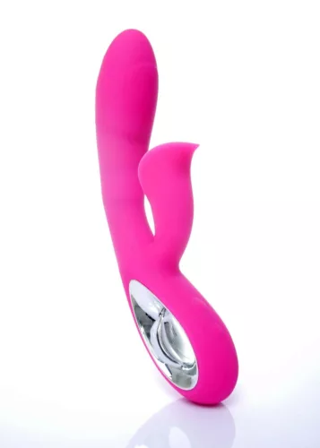 Vibrátor 12 funkció, USB töltés, G-pont és csikló stimuláló, vízálló, rózsaszín