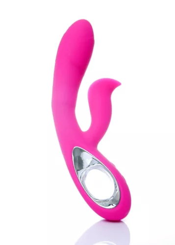 Vibrátor 12 funkció, USB töltés, G-pont és csikló stimuláló, vízálló, rózsaszín