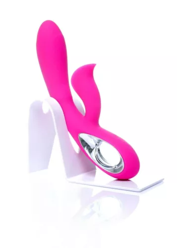 Vibrátor 12 funkció, USB töltés, G-pont és csikló stimuláló, vízálló, rózsaszín