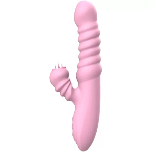 Vibrátor Rezgő, lökő, forgó mozgás, 20 mód, USB-töltés, melegíthető fekete