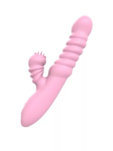 Vibrátor Rezgő, lökő, forgó mozgás, 20 mód, USB-töltés, melegíthető fekete