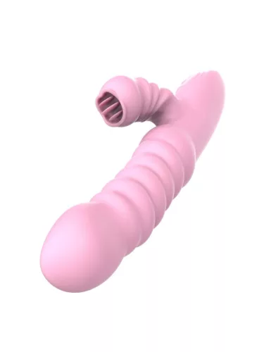 Vibrátor Rezgő, lökő, forgó mozgás, 20 mód, USB-töltés, melegíthető fekete