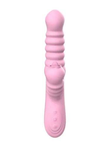 Vibrátor Rezgő, lökő, forgó mozgás, 20 mód, USB-töltés, melegíthető fekete