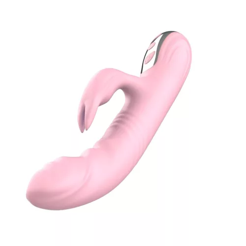 Wibrator królik Rezgő 20 mód USB töltés Rózsaszín