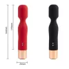AV Vibrátor USB-töltés 7 rezgésmód piros